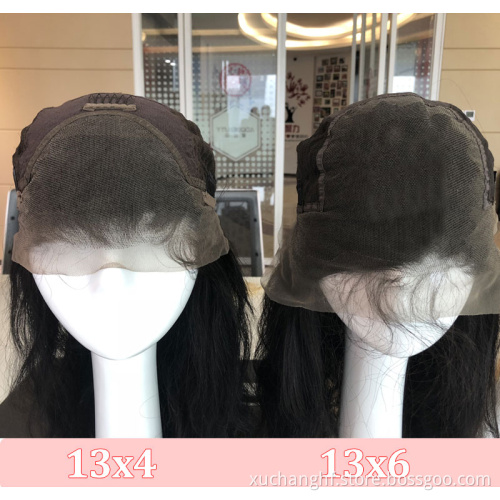 130% 150% 180% 200%Wholesale 13x4 Lace Frontal Wig Vendors, 100%Aligned Cuticle Wig 4x4 Closure Natural Straight Human Hair Wigs
